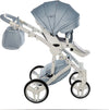 Junama Fluo Italy 3 in 1 Ecopelle Blue/Telaio White Prima infanzia/Passeggini carrozzine e accessori/Passeggini e carrozzine/Sistemi modulari La Casa Del Bebè - Napoli, Commerciovirtuoso.it