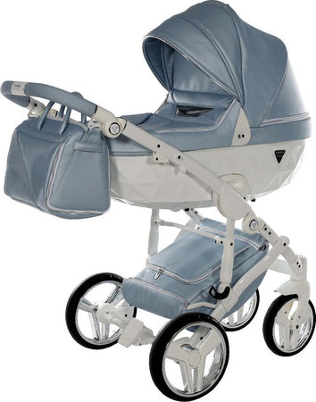 Junama Fluo Italy 3 in 1 Ecopelle Blue/Telaio White Prima infanzia/Passeggini carrozzine e accessori/Passeggini e carrozzine/Sistemi modulari La Casa Del Bebè - Napoli, Commerciovirtuoso.it