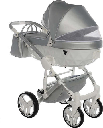 Junama Fluo Italy 3 in 1 Ecopelle Silver/Telaio Grey Prima infanzia/Passeggini carrozzine e accessori/Passeggini e carrozzine/Sistemi modulari La Casa Del Bebè - Napoli, Commerciovirtuoso.it