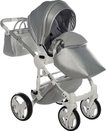 Junama Fluo Italy 3 in 1 Ecopelle Silver/Telaio Grey Prima infanzia/Passeggini carrozzine e accessori/Passeggini e carrozzine/Sistemi modulari La Casa Del Bebè - Napoli, Commerciovirtuoso.it