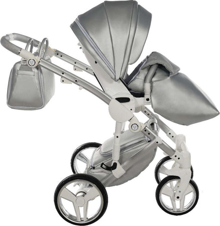 Junama Fluo Italy 3 in 1 Ecopelle Silver/Telaio Grey Prima infanzia/Passeggini carrozzine e accessori/Passeggini e carrozzine/Sistemi modulari La Casa Del Bebè - Napoli, Commerciovirtuoso.it