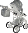 Junama Fluo Italy 3 in 1 Ecopelle Silver/Telaio White Prima infanzia/Passeggini carrozzine e accessori/Passeggini e carrozzine/Sistemi modulari La Casa Del Bebè - Napoli, Commerciovirtuoso.it