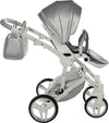 Junama Fluo Italy 3 in 1 Ecopelle Silver/Telaio White Prima infanzia/Passeggini carrozzine e accessori/Passeggini e carrozzine/Sistemi modulari La Casa Del Bebè - Napoli, Commerciovirtuoso.it