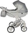 Junama Fluo Italy 3 in 1 Ecopelle Silver/Telaio White Prima infanzia/Passeggini carrozzine e accessori/Passeggini e carrozzine/Sistemi modulari La Casa Del Bebè - Napoli, Commerciovirtuoso.it