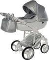 Junama Fluo Italy 3 in 1 Ecopelle Silver/Telaio White Prima infanzia/Passeggini carrozzine e accessori/Passeggini e carrozzine/Sistemi modulari La Casa Del Bebè - Napoli, Commerciovirtuoso.it
