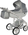 Junama Fluo Italy 3 in 1 Ecopelle Silver/Telaio White Prima infanzia/Passeggini carrozzine e accessori/Passeggini e carrozzine/Sistemi modulari La Casa Del Bebè - Napoli, Commerciovirtuoso.it