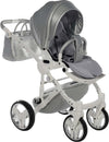 Junama Fluo Italy 3 in 1 Ecopelle Silver/Telaio White Prima infanzia/Passeggini carrozzine e accessori/Passeggini e carrozzine/Sistemi modulari La Casa Del Bebè - Napoli, Commerciovirtuoso.it