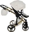Junama Starry Night 3 in 1 Tessuto Bianco Telaio Oro Giallo Dettagli Bianco Ecopelle Prima infanzia/Passeggini carrozzine e accessori/Passeggini e carrozzine/Sistemi modulari La Casa Del Bebè - Napoli, Commerciovirtuoso.it