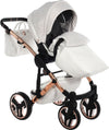 Junama Starry Night 3 in 1 Tessuto Bianco Telaio Oro Rosa Dettagli Bianco Ecopelle Prima infanzia/Passeggini carrozzine e accessori/Passeggini e carrozzine/Sistemi modulari La Casa Del Bebè - Napoli, Commerciovirtuoso.it