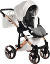 Junama Starry Night 3 in 1 Tessuto Bianco Telaio Oro Rosa Dettagli Bianco Ecopelle Prima infanzia/Passeggini carrozzine e accessori/Passeggini e carrozzine/Sistemi modulari La Casa Del Bebè - Napoli, Commerciovirtuoso.it