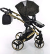 Junama Starry Night 3 in 1 Tessuto Nero Telaio Oro Giallo Dettagli Nero Ecopelle Prima infanzia/Passeggini carrozzine e accessori/Passeggini e carrozzine/Sistemi modulari La Casa Del Bebè - Napoli, Commerciovirtuoso.it