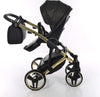 Junama Starry Night 3 in 1 Tessuto Nero Telaio Oro Giallo Dettagli Nero Ecopelle Prima infanzia/Passeggini carrozzine e accessori/Passeggini e carrozzine/Sistemi modulari La Casa Del Bebè - Napoli, Commerciovirtuoso.it