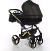Junama Starry Night 3 in 1 Tessuto Nero Telaio Oro Giallo Dettagli Nero Ecopelle Prima infanzia/Passeggini carrozzine e accessori/Passeggini e carrozzine/Sistemi modulari La Casa Del Bebè - Napoli, Commerciovirtuoso.it