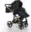 Junama Starry Night 3 in 1 Tessuto Nero Telaio Oro Giallo Dettagli Nero Ecopelle Prima infanzia/Passeggini carrozzine e accessori/Passeggini e carrozzine/Sistemi modulari La Casa Del Bebè - Napoli, Commerciovirtuoso.it