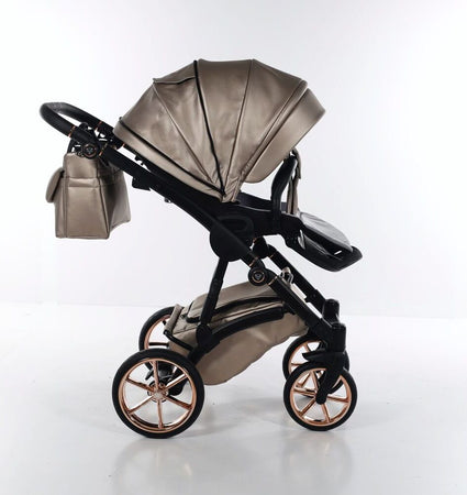 Junama Termo Eko V2 3 in 1 Ecopelle Beige Telaio Nero con anelli e cerchi Oro Rosa Prima infanzia/Passeggini carrozzine e accessori/Passeggini e carrozzine/Sistemi modulari La Casa Del Bebè - Napoli, Commerciovirtuoso.it