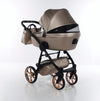 Junama Termo Eko V2 3 in 1 Ecopelle Beige Telaio Nero con anelli e cerchi Oro Rosa Prima infanzia/Passeggini carrozzine e accessori/Passeggini e carrozzine/Sistemi modulari La Casa Del Bebè - Napoli, Commerciovirtuoso.it