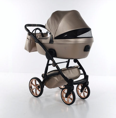 Junama Termo Eko V2 3 in 1 Ecopelle Beige Telaio Nero con anelli e cerchi Oro Rosa Prima infanzia/Passeggini carrozzine e accessori/Passeggini e carrozzine/Sistemi modulari La Casa Del Bebè - Napoli, Commerciovirtuoso.it