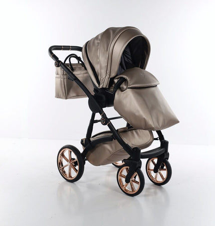 Junama Termo Eko V2 3 in 1 Ecopelle Beige Telaio Nero con anelli e cerchi Oro Rosa Prima infanzia/Passeggini carrozzine e accessori/Passeggini e carrozzine/Sistemi modulari La Casa Del Bebè - Napoli, Commerciovirtuoso.it
