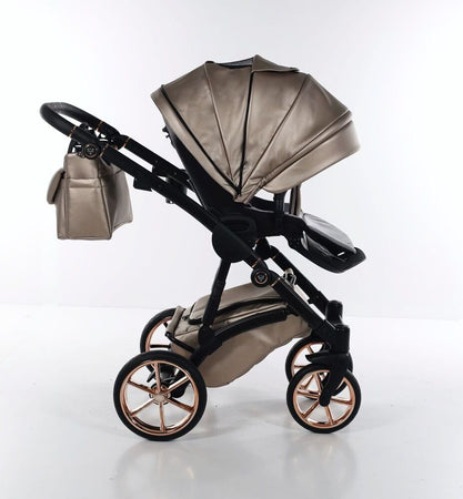 Junama Termo Eko V2 3 in 1 Ecopelle Beige Telaio Nero con anelli e cerchi Oro Rosa Prima infanzia/Passeggini carrozzine e accessori/Passeggini e carrozzine/Sistemi modulari La Casa Del Bebè - Napoli, Commerciovirtuoso.it