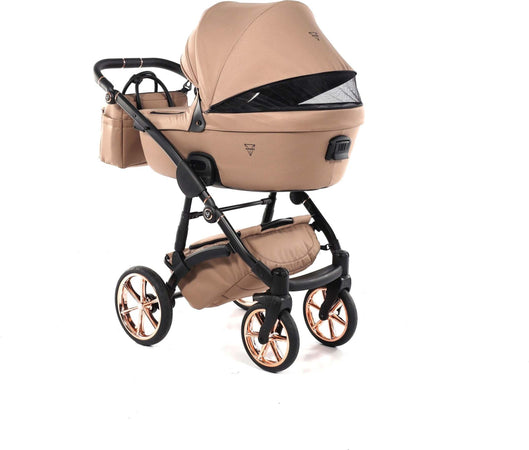 Junama Termo Tex V2 3 in 1 Tessuto Beige Telaio Nero con anelli e cerchi Oro Rosa Prima infanzia/Passeggini carrozzine e accessori/Passeggini e carrozzine/Passeggini da Jogging La Casa Del Bebè - Napoli, Commerciovirtuoso.it
