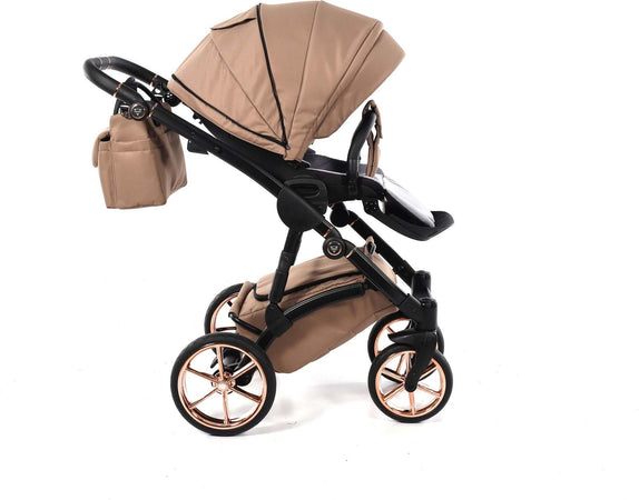 Junama Termo Tex V2 3 in 1 Tessuto Beige Telaio Nero con anelli e cerchi Oro Rosa Prima infanzia/Passeggini carrozzine e accessori/Passeggini e carrozzine/Passeggini da Jogging La Casa Del Bebè - Napoli, Commerciovirtuoso.it
