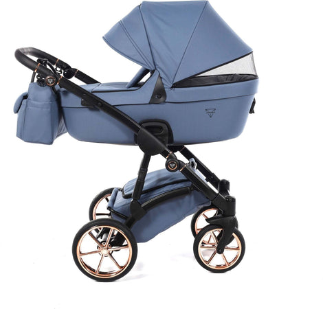 Junama Termo Tex V2 3 in 1 Tessuto Dark Blue Telaio Nero con anelli e cerchi Oro Rosa Prima infanzia/Passeggini carrozzine e accessori/Passeggini e carrozzine/Sistemi modulari La Casa Del Bebè - Napoli, Commerciovirtuoso.it