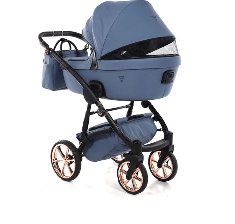 Junama Termo Tex V2 3 in 1 Tessuto Dark Blue Telaio Nero con anelli e cerchi Oro Rosa Prima infanzia/Passeggini carrozzine e accessori/Passeggini e carrozzine/Sistemi modulari La Casa Del Bebè - Napoli, Commerciovirtuoso.it