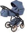 Junama Termo Tex V2 3 in 1 Tessuto Dark Blue Telaio Nero con anelli e cerchi Oro Rosa Prima infanzia/Passeggini carrozzine e accessori/Passeggini e carrozzine/Sistemi modulari La Casa Del Bebè - Napoli, Commerciovirtuoso.it
