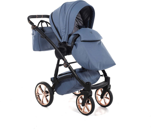 Junama Termo Tex V2 3 in 1 Tessuto Dark Blue Telaio Nero con anelli e cerchi Oro Rosa Prima infanzia/Passeggini carrozzine e accessori/Passeggini e carrozzine/Sistemi modulari La Casa Del Bebè - Napoli, Commerciovirtuoso.it