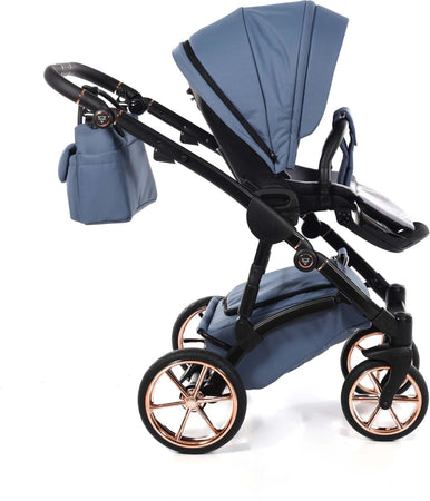 Junama Termo Tex V2 3 in 1 Tessuto Dark Blue Telaio Nero con anelli e cerchi Oro Rosa Prima infanzia/Passeggini carrozzine e accessori/Passeggini e carrozzine/Sistemi modulari La Casa Del Bebè - Napoli, Commerciovirtuoso.it