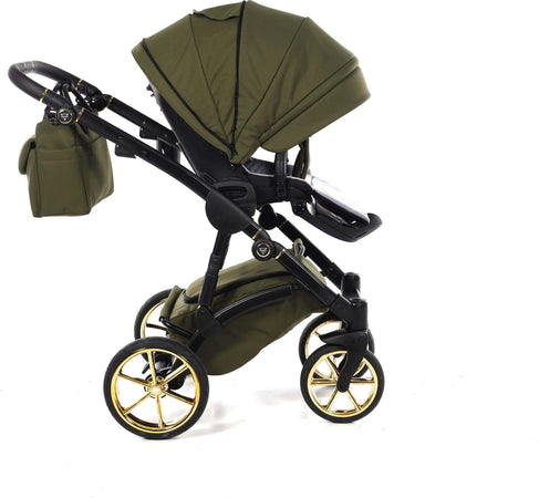 Junama Termo Tex V2 3 in 1 Tessuto Olive Telaio Nero con anelli e cerchi Oro Giallo Prima infanzia/Passeggini carrozzine e accessori/Passeggini e carrozzine/Sistemi modulari La Casa Del Bebè - Napoli, Commerciovirtuoso.it