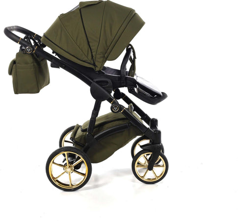 Junama Termo Tex V2 3 in 1 Tessuto Olive Telaio Nero con anelli e cerchi Oro Giallo Prima infanzia/Passeggini carrozzine e accessori/Passeggini e carrozzine/Sistemi modulari La Casa Del Bebè - Napoli, Commerciovirtuoso.it