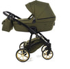 Junama Termo Tex V2 3 in 1 Tessuto Olive Telaio Nero con anelli e cerchi Oro Giallo Prima infanzia/Passeggini carrozzine e accessori/Passeggini e carrozzine/Sistemi modulari La Casa Del Bebè - Napoli, Commerciovirtuoso.it
