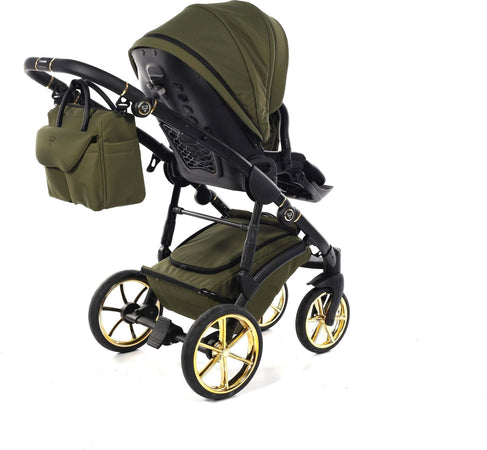 Junama Termo Tex V2 3 in 1 Tessuto Olive Telaio Nero con anelli e cerchi Oro Giallo Prima infanzia/Passeggini carrozzine e accessori/Passeggini e carrozzine/Sistemi modulari La Casa Del Bebè - Napoli, Commerciovirtuoso.it
