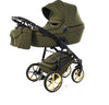 Junama Termo Tex V2 3 in 1 Tessuto Olive Telaio Nero con anelli e cerchi Oro Giallo Prima infanzia/Passeggini carrozzine e accessori/Passeggini e carrozzine/Sistemi modulari La Casa Del Bebè - Napoli, Commerciovirtuoso.it