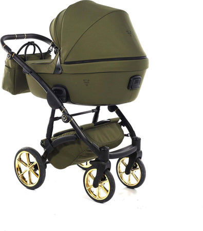 Junama Termo Tex V2 3 in 1 Tessuto Olive Telaio Nero con anelli e cerchi Oro Giallo Prima infanzia/Passeggini carrozzine e accessori/Passeggini e carrozzine/Sistemi modulari La Casa Del Bebè - Napoli, Commerciovirtuoso.it