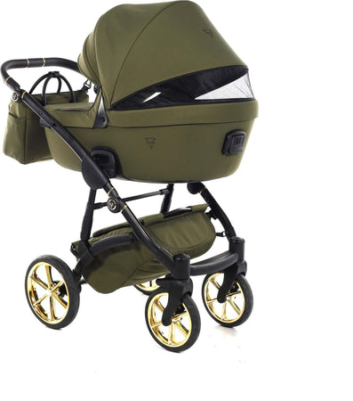 Junama Termo Tex V2 3 in 1 Tessuto Olive Telaio Nero con anelli e cerchi Oro Giallo Prima infanzia/Passeggini carrozzine e accessori/Passeggini e carrozzine/Sistemi modulari La Casa Del Bebè - Napoli, Commerciovirtuoso.it