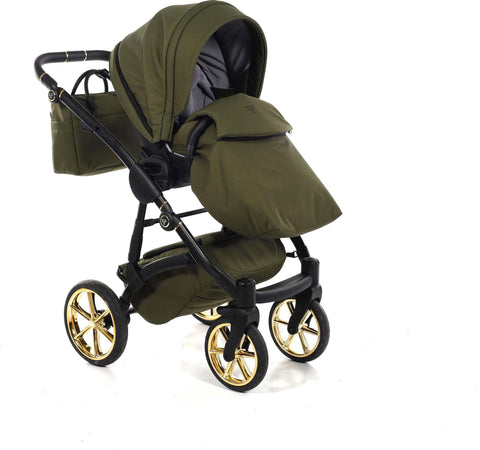 Junama Termo Tex V2 3 in 1 Tessuto Olive Telaio Nero con anelli e cerchi Oro Giallo Prima infanzia/Passeggini carrozzine e accessori/Passeggini e carrozzine/Sistemi modulari La Casa Del Bebè - Napoli, Commerciovirtuoso.it