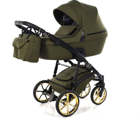 Junama Termo Tex V2 3 in 1 Tessuto Olive Telaio Nero con anelli e cerchi Oro Giallo Prima infanzia/Passeggini carrozzine e accessori/Passeggini e carrozzine/Sistemi modulari La Casa Del Bebè - Napoli, Commerciovirtuoso.it