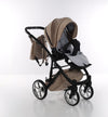 Junama Velur Italy 3 in 1 Beige Telaio Nero dettagli Argento Prima infanzia/Passeggini carrozzine e accessori/Passeggini e carrozzine/Sistemi modulari La Casa Del Bebè - Napoli, Commerciovirtuoso.it