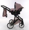 Junama Velur Italy 3 in 1 Rosa Telaio Nero dettagli Argento Prima infanzia/Passeggini carrozzine e accessori/Passeggini e carrozzine/Sistemi modulari La Casa Del Bebè - Napoli, Commerciovirtuoso.it