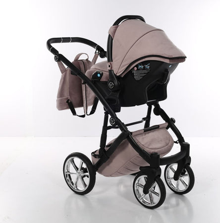 Junama Velur Italy 3 in 1 Rosa Telaio Nero dettagli Argento Prima infanzia/Passeggini carrozzine e accessori/Passeggini e carrozzine/Sistemi modulari La Casa Del Bebè - Napoli, Commerciovirtuoso.it