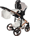 Junama Zebra 3 in 1 Bianco e Telaio Oro Rosa Prima infanzia/Passeggini carrozzine e accessori/Passeggini e carrozzine/Sistemi modulari La Casa Del Bebè - Napoli, Commerciovirtuoso.it