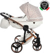 Junama Zebra 3 in 1 Bianco e Telaio Oro Rosa Prima infanzia/Passeggini carrozzine e accessori/Passeggini e carrozzine/Sistemi modulari La Casa Del Bebè - Napoli, Commerciovirtuoso.it