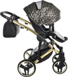Junama Zebra 3 in 1 Nero e Telaio Oro Giallo Prima infanzia/Passeggini carrozzine e accessori/Passeggini e carrozzine/Sistemi modulari La Casa Del Bebè - Napoli, Commerciovirtuoso.it