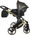Junama Zebra 3 in 1 Nero e Telaio Oro Giallo Prima infanzia/Passeggini carrozzine e accessori/Passeggini e carrozzine/Sistemi modulari La Casa Del Bebè - Napoli, Commerciovirtuoso.it
