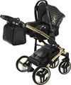 Junama Zebra 3 in 1 Nero e Telaio Oro Giallo Prima infanzia/Passeggini carrozzine e accessori/Passeggini e carrozzine/Sistemi modulari La Casa Del Bebè - Napoli, Commerciovirtuoso.it