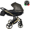 Junama Zebra 3 in 1 Nero e Telaio Oro Giallo Prima infanzia/Passeggini carrozzine e accessori/Passeggini e carrozzine/Sistemi modulari La Casa Del Bebè - Napoli, Commerciovirtuoso.it