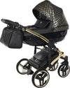 Junama Zebra 3 in 1 Nero e Telaio Oro Giallo Prima infanzia/Passeggini carrozzine e accessori/Passeggini e carrozzine/Sistemi modulari La Casa Del Bebè - Napoli, Commerciovirtuoso.it