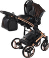 Junama Zebra 3 in 1 Nero e Telaio Oro Rosa Prima infanzia/Passeggini carrozzine e accessori/Passeggini e carrozzine/Sistemi modulari La Casa Del Bebè - Napoli, Commerciovirtuoso.it